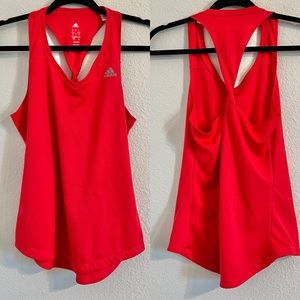 EUC Adidas Climalite red tank top